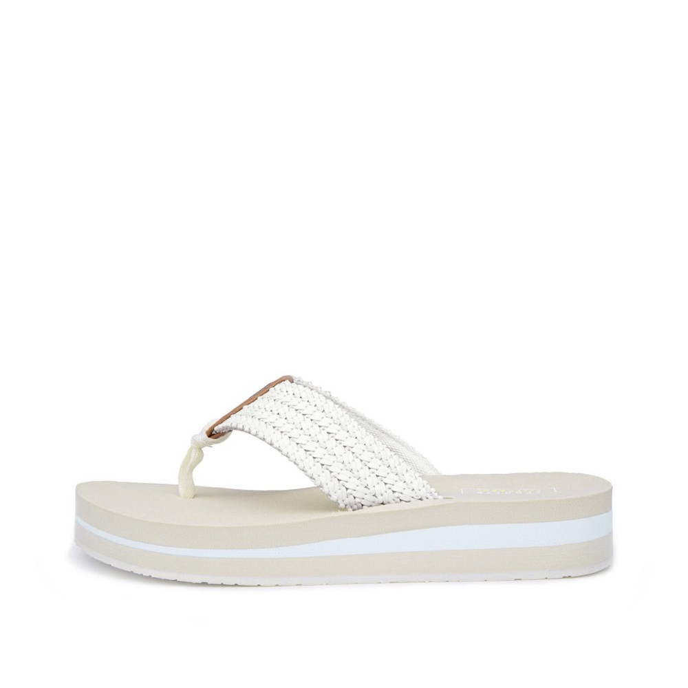 YELLOW BOX MISHA OFF WHITE FLIP FLOP SANDAL MEDIUM WIDTH NEW IN BOX